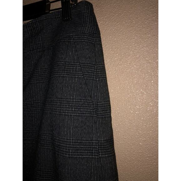Eddie Bauer Preppy Academia Gray & Black Plaid Skirt 10 - Picture 4 of 10